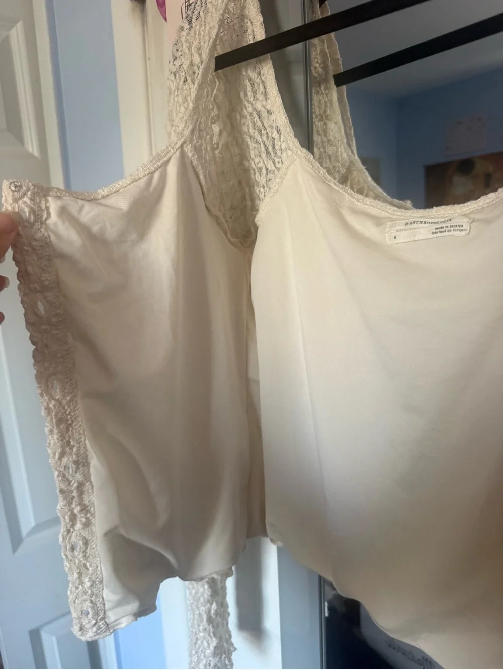 Anthropologie Scoop Neck Lace Cardigan